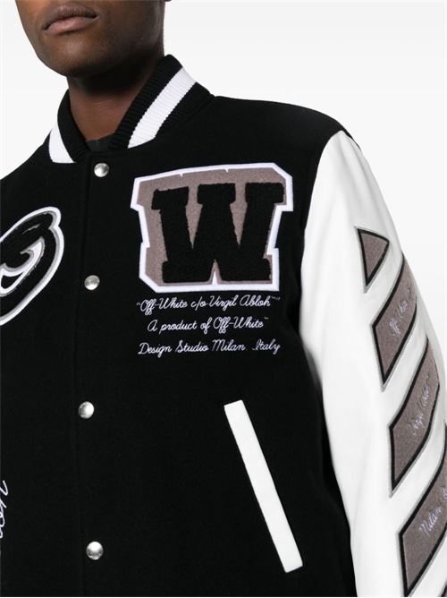 Lea Varsity Jacket OFF WHITE | OMJA122C99LEA0021010